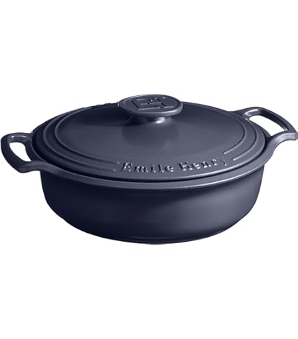 Amazon.com: Emile Henry Made in France SUBLIME Ceramic 4 qt. Round